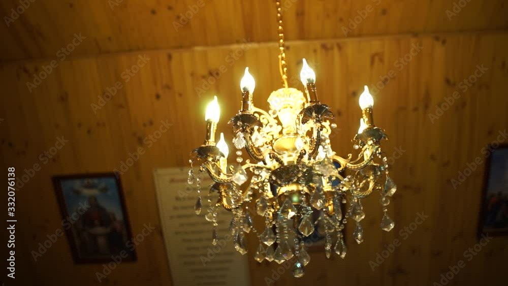 large chandelier in the church large chandelier in the church