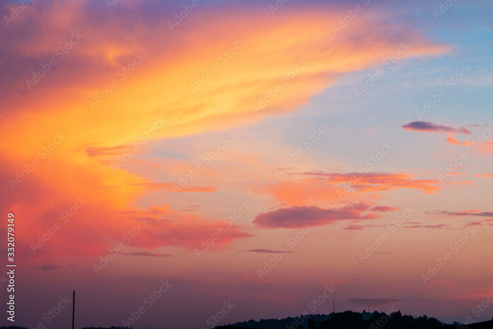 Fototapeta premium sunset in the sky