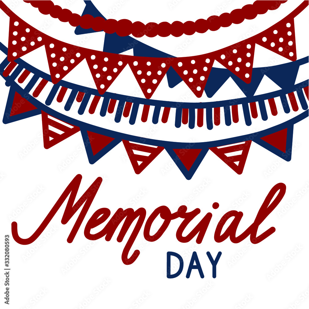 Memorial day. America. Holiday. Vector illustration. Memorial day. America. Holiday. Vector illustration.