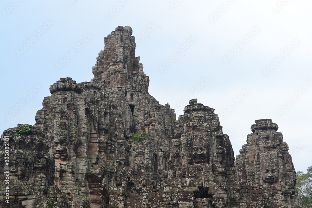 Thousands of faces on this temple in Angkor Wat