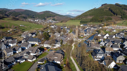 Saalhausen im Sauerland Luftaufnahme photo