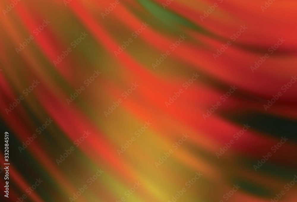 Dark Orange vector blurred shine abstract template. Dark Orange vector blurred shine abstract template.