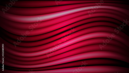 curved red stripe background with geometric style