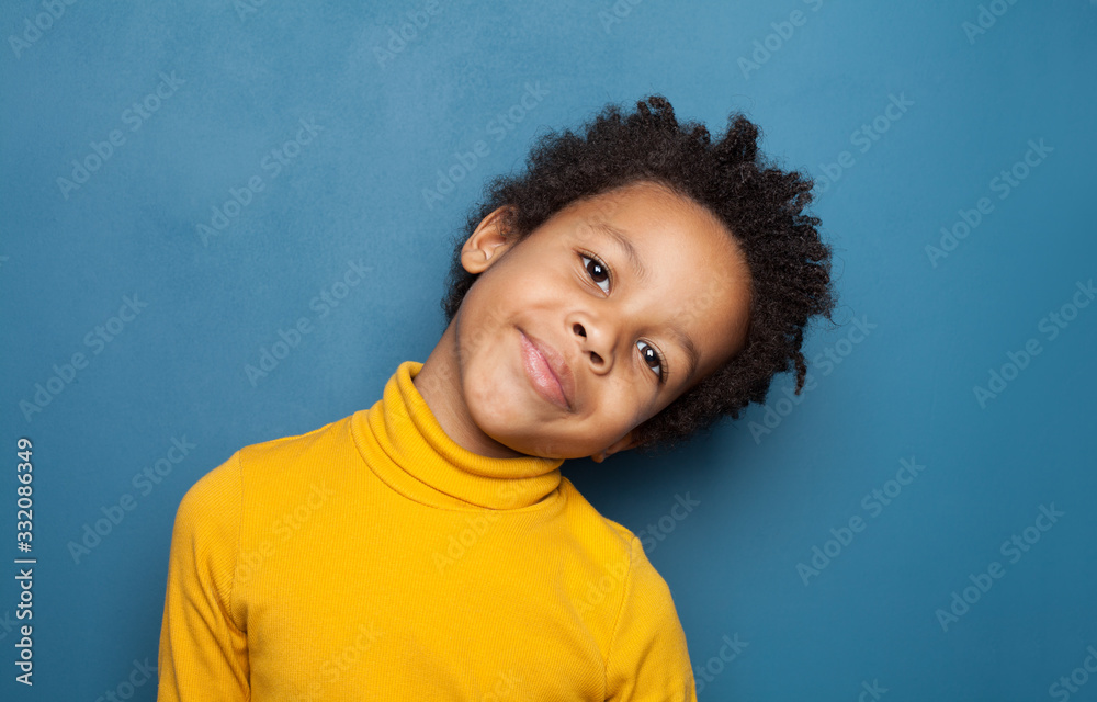 Cute black child boy portrait Cute black child boy portrait