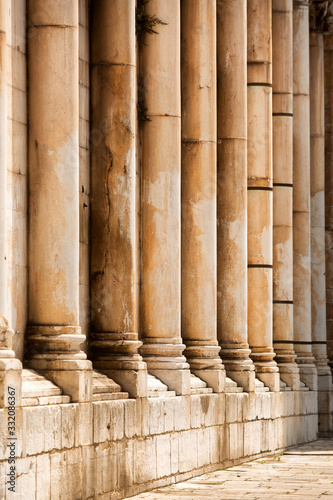 Detail of the exterior of the church of San Michele in Foro