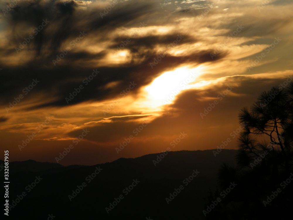 few landscapes from Uttarakhand India along with beautiful sunset from Binsar forest