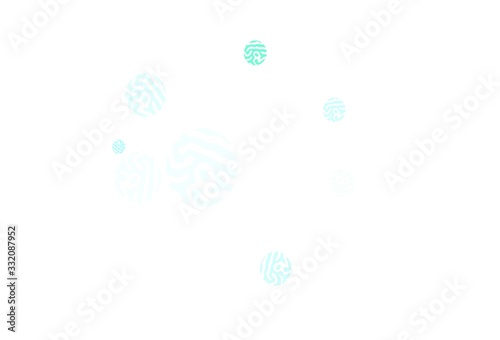 Light Green vector layout with circle shapes.