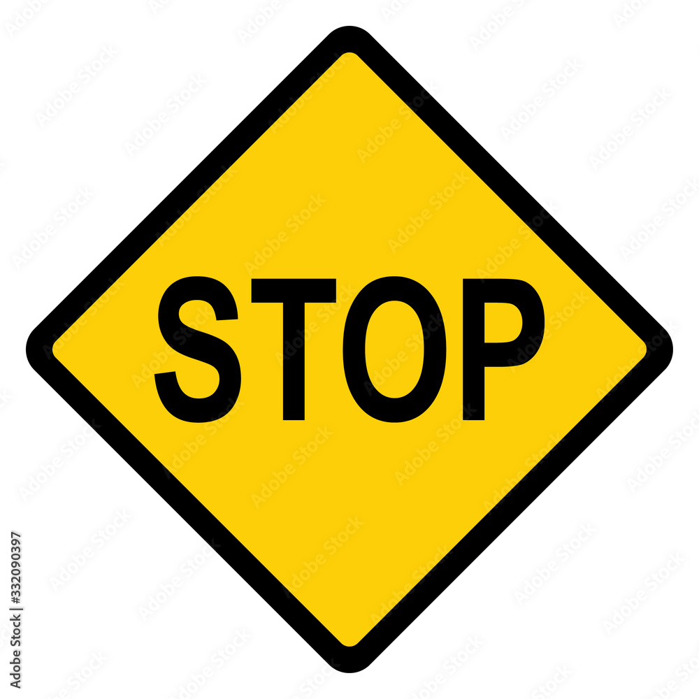 Stop sign, icon STOP forbidden vector. Warning symbol isolated on white background Stop sign, icon STOP forbidden vector. Warning symbol isolated on white background
