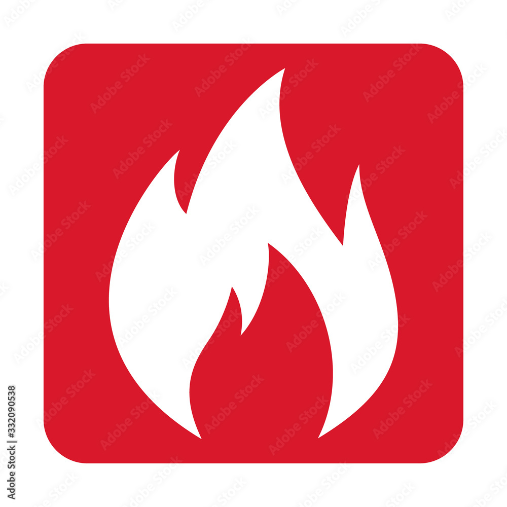 Fire flame icon. Fire hot flames vector sign isolated on white background Fire flame icon. Fire hot flames vector sign isolated on white background