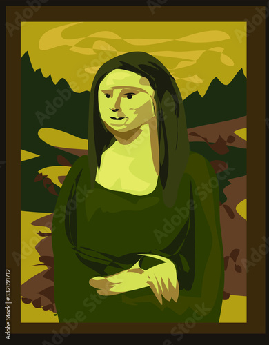 mona lisa renesance leonardo da vinci symbol abstract painting woman 