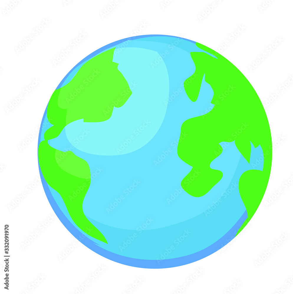 blue planet earth life world icon isolated on white background blue planet earth life world icon isolated on white background