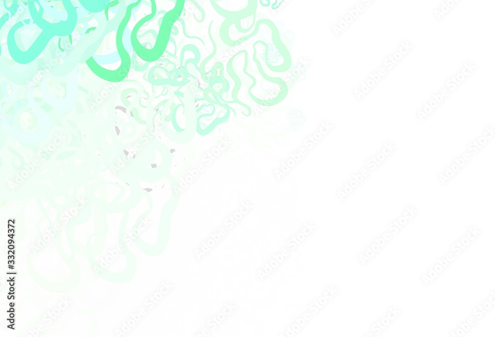 Light Green vector background with bent lines. Light Green vector background with bent lines.