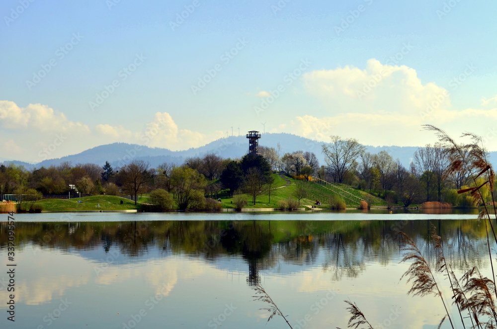 Frühling im Seepark in Freiburg