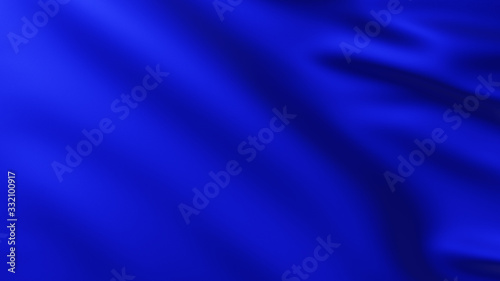 Large Blue Flag fullscreen background in the wind