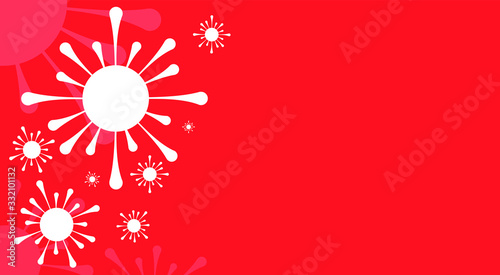 Coronavirus abstract background. Medical Genetics Bacteriological Microorganism.	