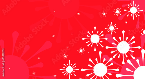 Coronavirus abstract background. Medical Genetics Bacteriological Microorganism.	