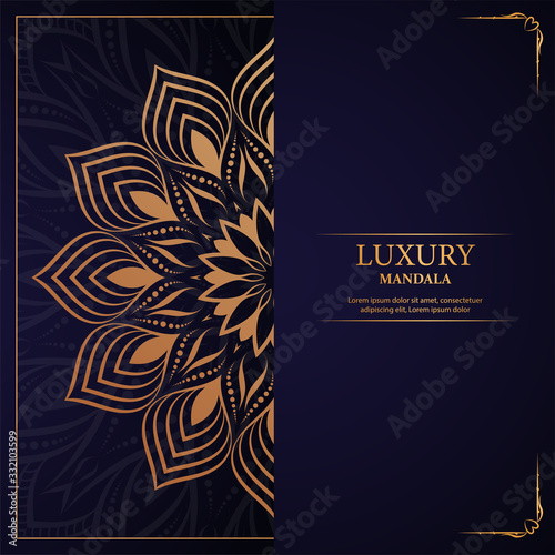 Luxury mandala arabesque ornamental background