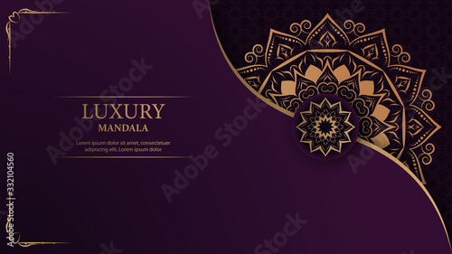 Luxury mandala arabesque ornamental background