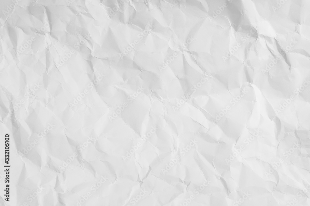 White color texture of crumpled paper, can be use as abstract background, wallpaper, webpage, copy space for text. White color texture of crumpled paper, can be use as abstract background, wallpaper, webpage, copy space for text.