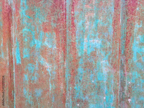 Rusty metallic vintage texture background with pattern, rust and scuffs