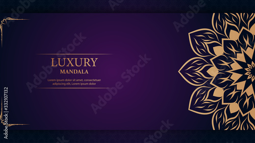 Luxury mandala arabesque ornamental background
