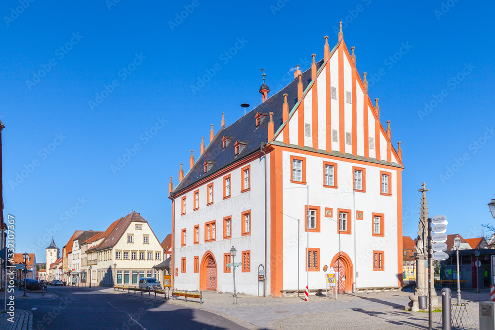 Fototapeta premium Rathaus in Haßfurt, Unterfranken