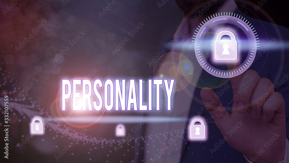 Handwriting text Personality. Conceptual photo combination characteristics that form individuals character - obrazy, fototapety, plakaty 