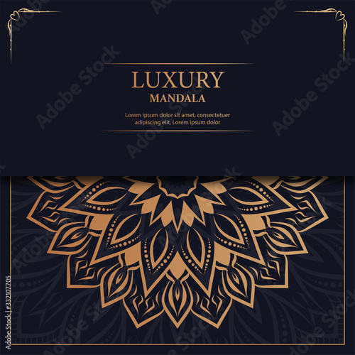 Luxury mandala arabesque ornamental background