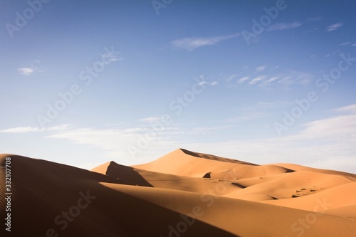 sand dune in sahara, marocco