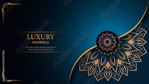 Luxury mandala arabesque ornamental background