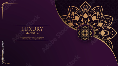 Luxury mandala arabesque ornamental background