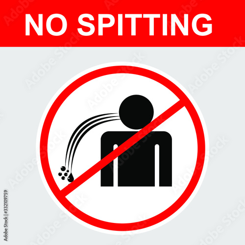 no spitting, label vector