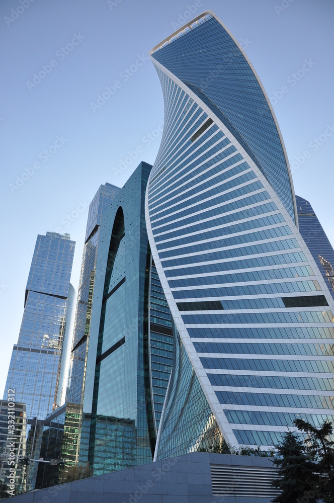 modern buildings in Moscow city