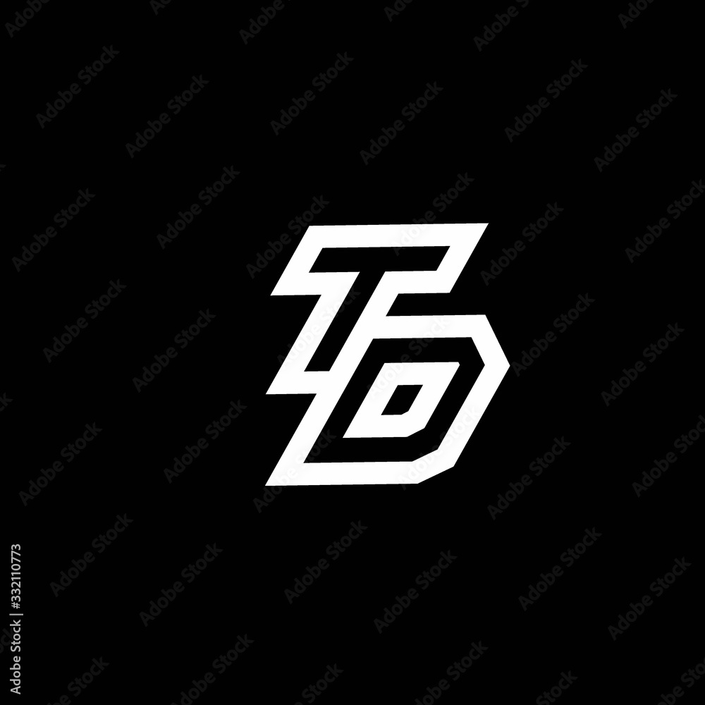 TD logo monogram with up to down style negative space design template TD logo monogram with up to down style negative space design template