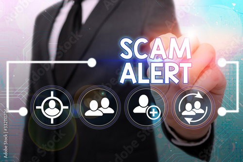 Canvastavla Handwriting text Scam Alert