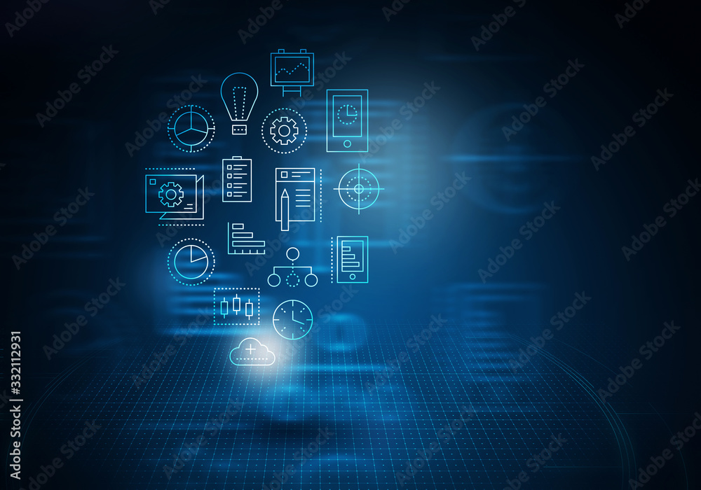 Innovative technologies image . Mixed media Innovative technologies image . Mixed media