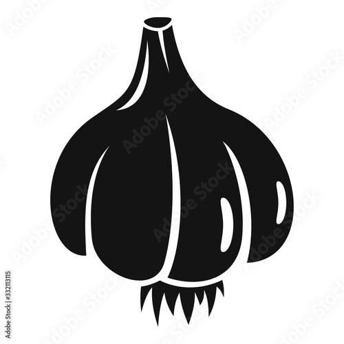 Cooking garlic icon. Simple illustration of cooking garlic vector icon for web design isolated on white background
