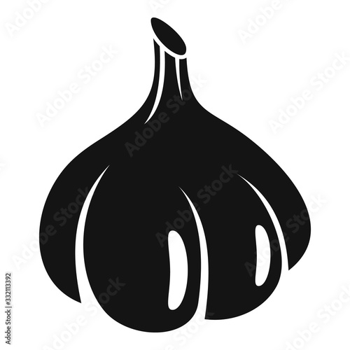 Bulb garlic icon. Simple illustration of bulb garlic vector icon for web design isolated on white background