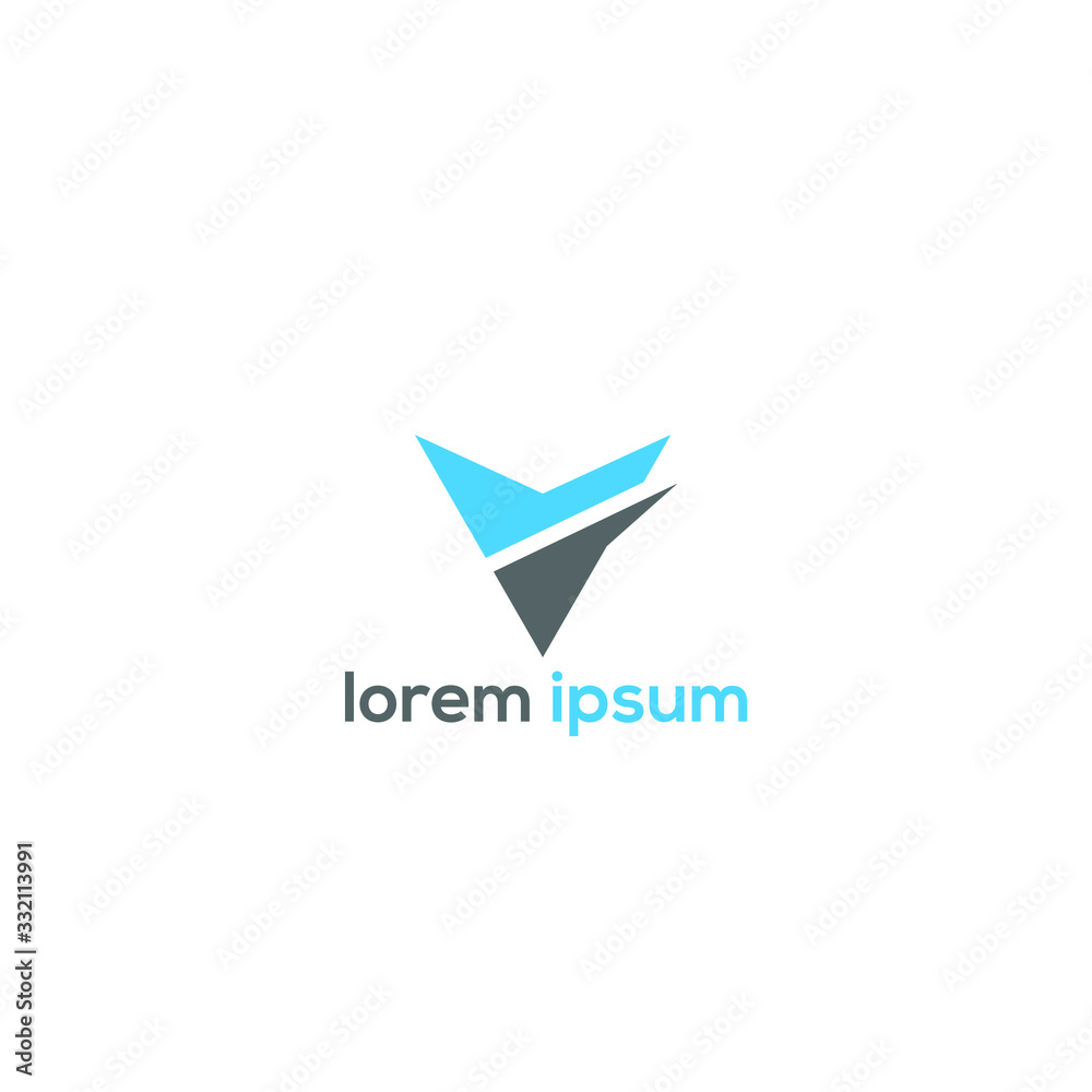 Naklejka premium v logo