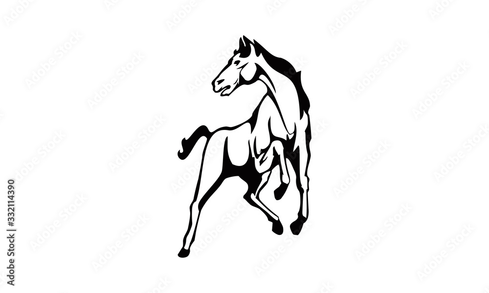 horse logo silhouette