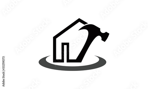 home building repair logo