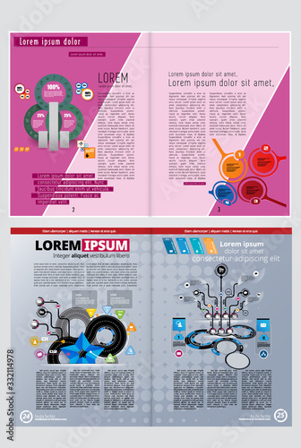 Brochure template flyer background for business design
