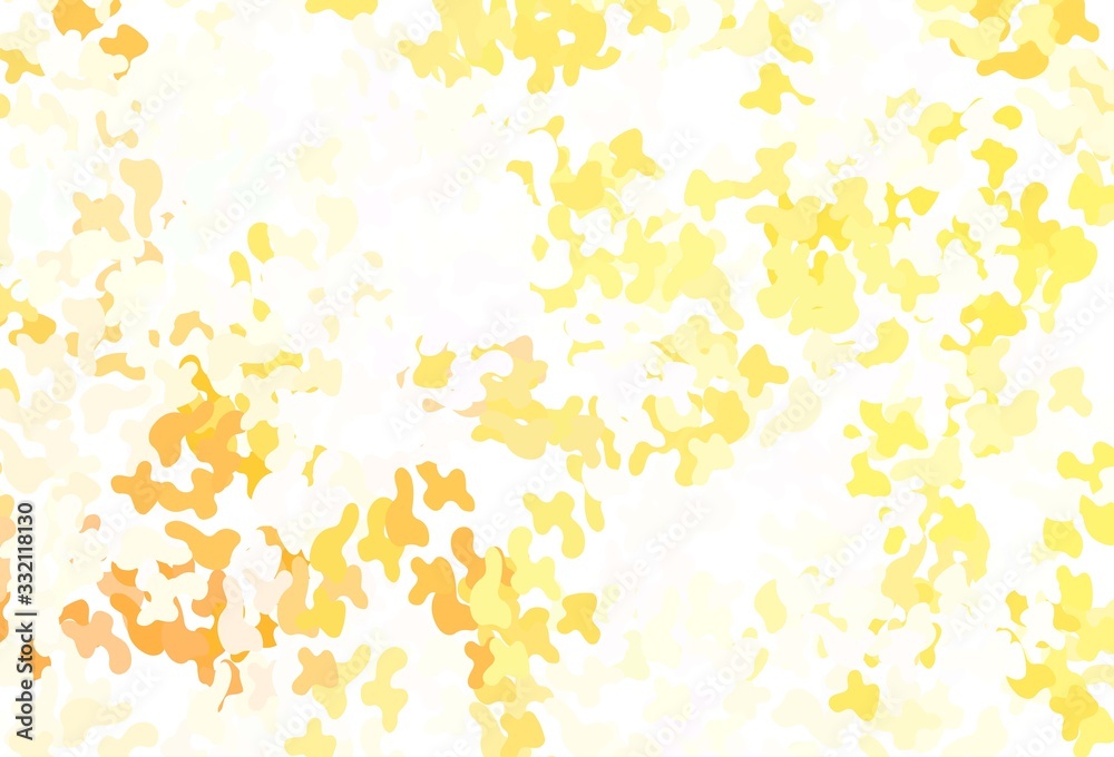 Light Orange vector pattern with random forms. Light Orange vector pattern with random forms.