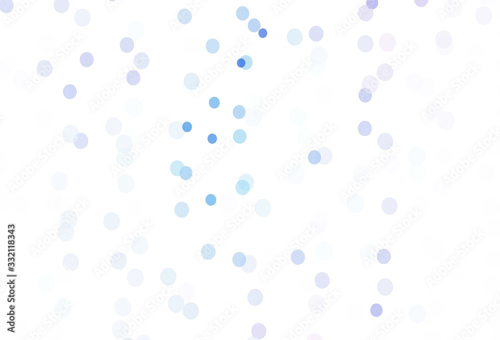 Light BLUE vector background with xmas snowflakes.