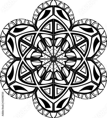 Mandalas for coloring book. Decorative round ornaments. Unusual flower shape. Oriental vector, Anti-stress therapy patterns. Weave design elements. 