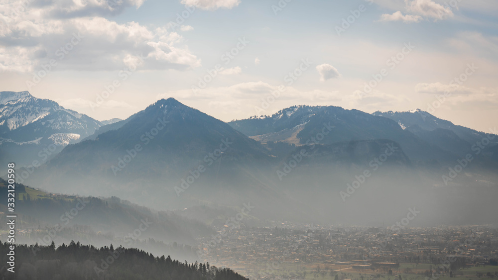 A foggy day in the austrian alps