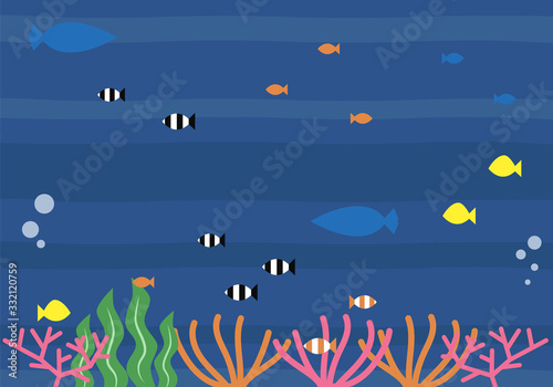 海中　イラスト