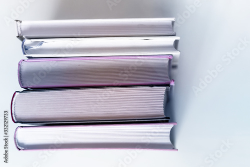 books close-up on a light background © andyborodaty