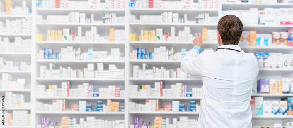 Fotografie Pharmacist working in a drugstore