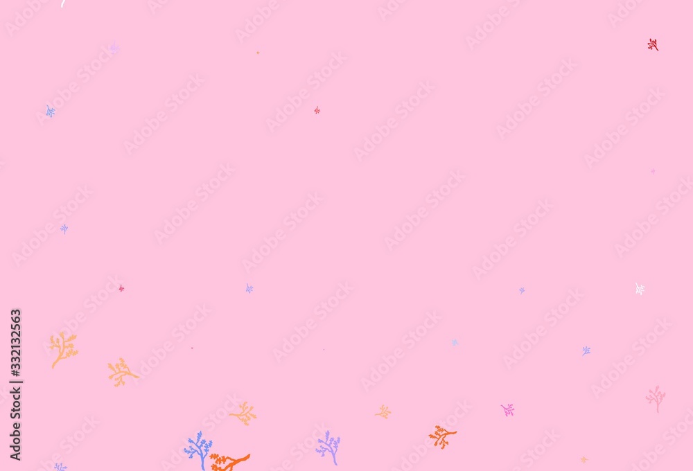 Light Blue, Yellow vector elegant background with sakura. Light Blue, Yellow vector elegant background with sakura.
